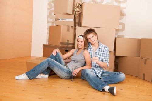 Removal van in Dulwich loaded for a home move