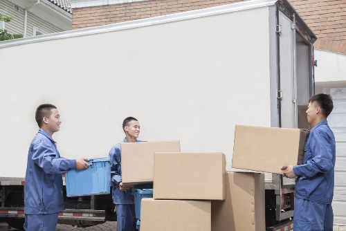 Local van service handling a move in a Dulwich neighborhood