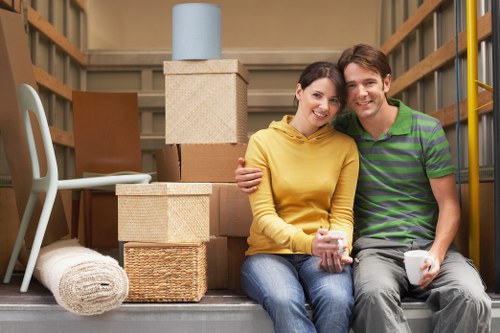 Careful loading of furniture and boxes during a Dulwich home move