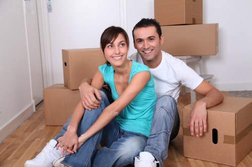 A moving truck handling a residential relocation in Dulwich