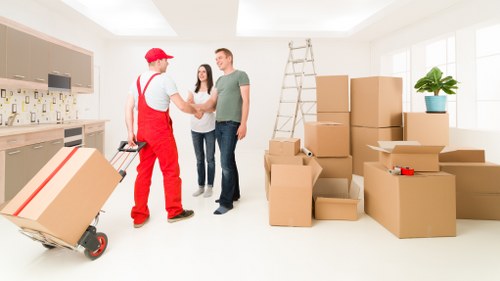 Wardrobe and household items prepared for local furniture collection in Dulwich