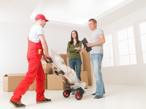 Careful furniture handling for a flat move in Dulwich